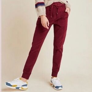 Anthropologie Leigh corduroy joggers